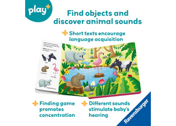 Play+ Shh Who's there? Jungle Animals - Modern Brands Australia