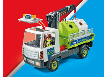 Playmobil - Waste glass truck with container - Modern Brands Australia