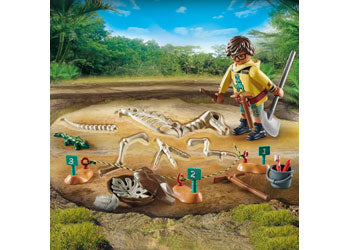 Playmobil - Archaeological dig with dinosaur skele - Modern Brands Australia