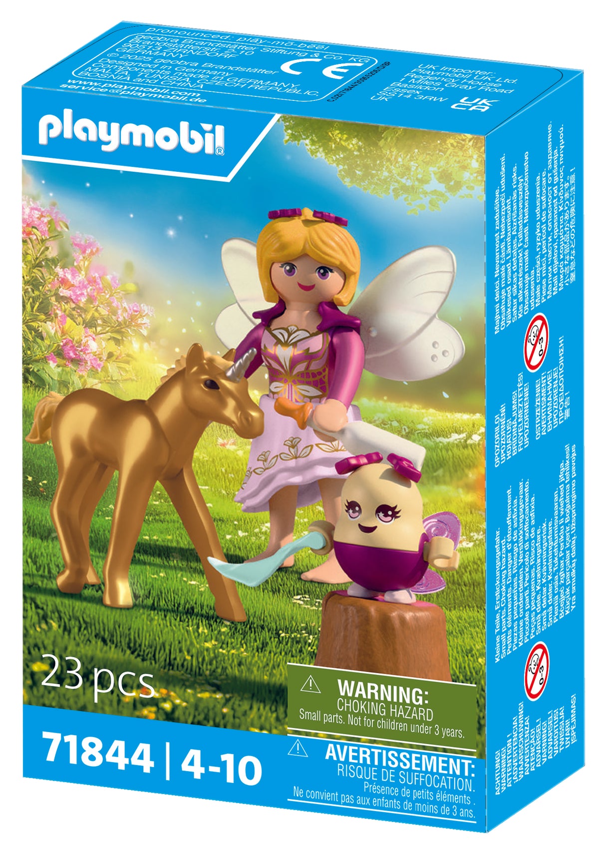 Playmobil - Golden Unicorn Foal with Fairy