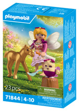Playmobil - Golden Unicorn Foal with Fairy