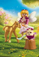 Playmobil - Golden Unicorn Foal with Fairy