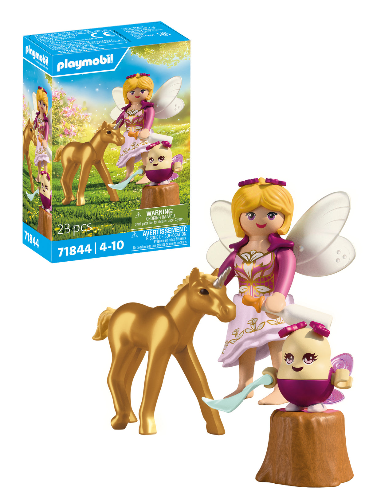 Playmobil - Golden Unicorn Foal with Fairy