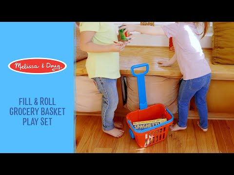 M&D - Fill & Roll Grocery Basket Play Set