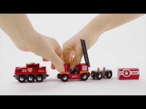BRIO - Rescue Firefighting Train 4 pieces