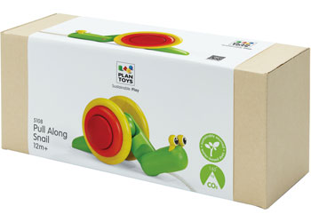 PlanToys - Pull-Along Snail - Modern Brands Australia