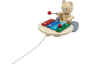 PlanToys - Pull-Along Musical Bear - Modern Brands Australia