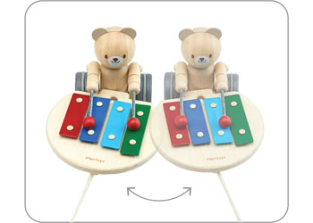 PlanToys - Pull-Along Musical Bear - Modern Brands Australia