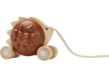 PlanToys - Pull-Along Hedgehog - Brown - Modern Brands Australia
