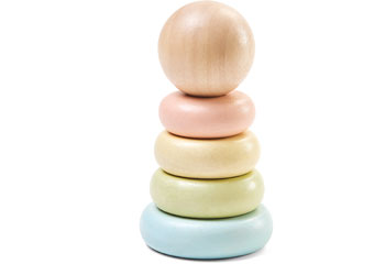 PlanToys - First Stacking Ring - Pastel - Modern Brands Australia