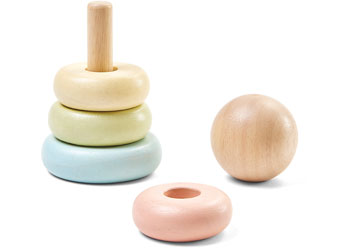 PlanToys - First Stacking Ring - Pastel - Modern Brands Australia