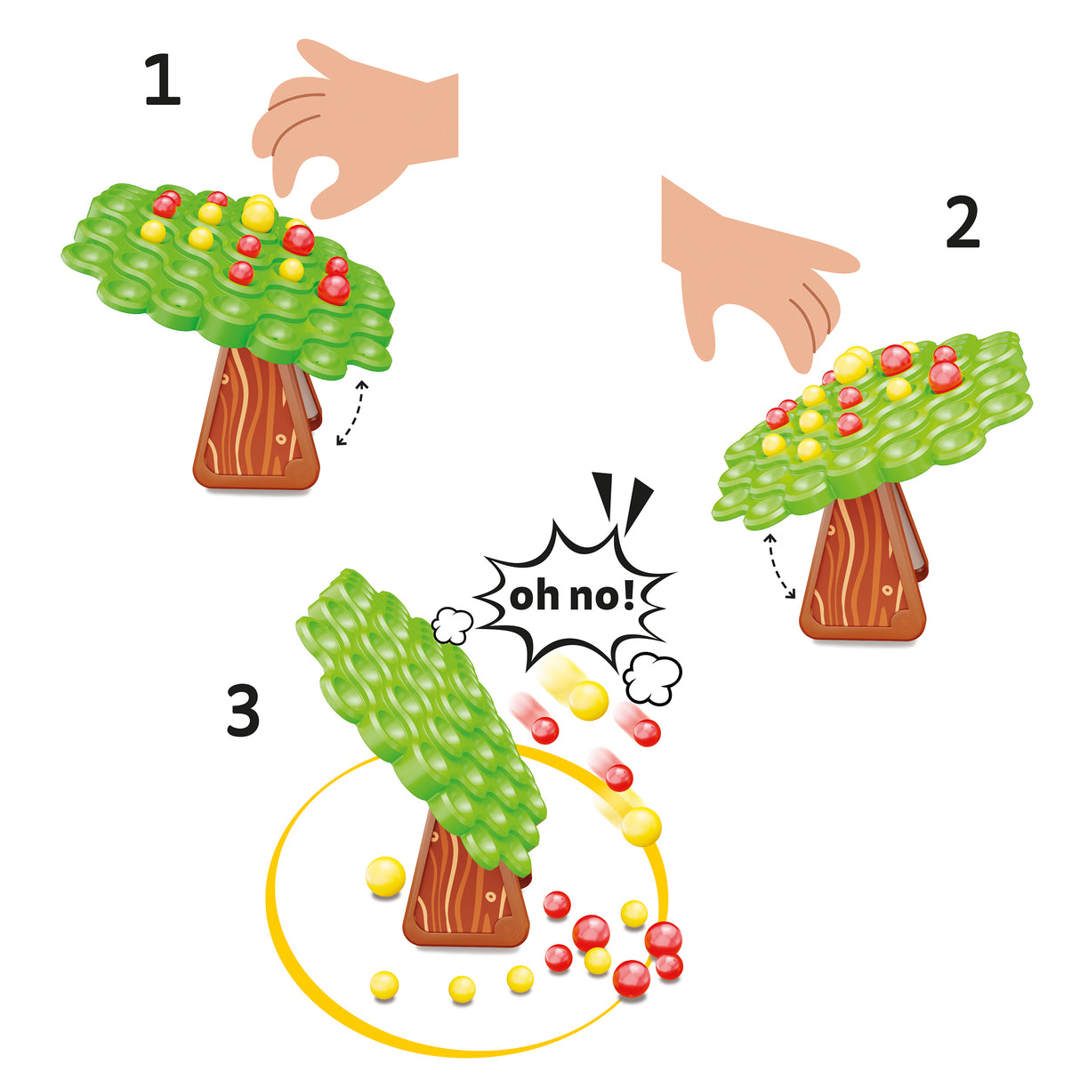 Quercetti - Stay Apple - Balance Game