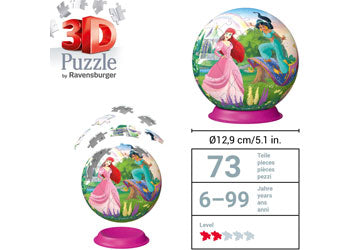 Rburg - 3D PuzzleBall Disney Princess 72p - Modern Brands Australia