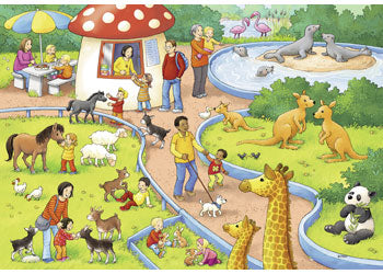 Rburg - A Day at the Zoo Puzzle 2x24p - Modern Brands Australia