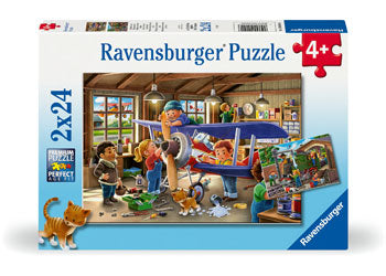 Ravensburger - Airplane & Train Repairs, 2x24pc - Modern Brands Australia