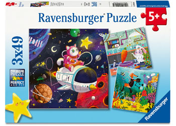 Ravensburger Animal Explorers Puzzle 3x49 Pieces - Modern Brands Australia