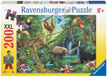 Rburg - Animals in the Jungle Puzzle 200p - Modern Brands Australia