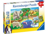 Rburg - Animals in the Zoo Puzzle 2x12p - Modern Brands Australia