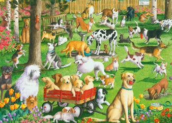 Rburg - At the Dog Park Puzzle 500pLF - Modern Brands Australia
