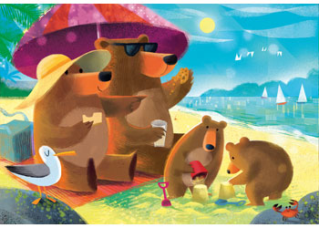 Ravensburger Bear Family Vacations Puzzle 2x24 Pieces - Modern Brands Australia