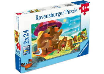 Ravensburger Bear Family Vacations Puzzle 2x24 Pieces - Modern Brands Australia