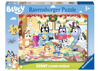 Ravensburger - Bluey Christmas Giant Floor Puzzle 24p - Modern Brands Australia