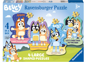 Ravensburger - Bluey Lets Do This Shape Puzz 12/16/20/24p - Modern Brands Australia