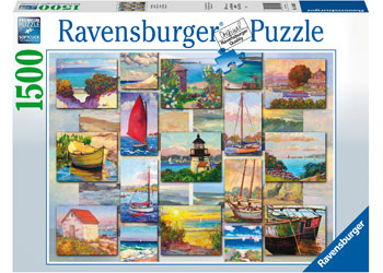 Rburg - Coastal Collage Puzzle 1500p - Modern Brands Australia
