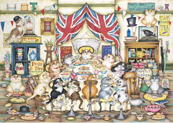 Ravensburger - Crazy Cats Afternoon Tea Tiddles 1000p - Modern Brands Australia