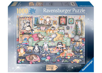 Ravensburger - Crazy Cats Christmas Crackers Puzzle 1000p - Modern Brands Australia