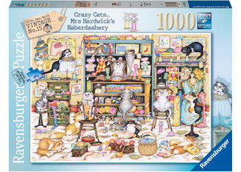 Rburg Crazy Cats Mrs Hardwicks Haberdashery 1000p - Modern Brands Australia