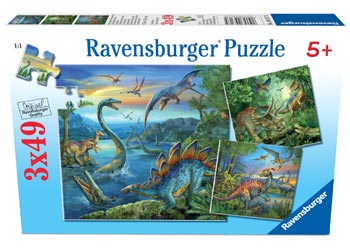 Rburg - Dinosaur Fascination Puzzle 3x49p - Modern Brands Australia