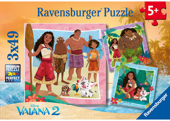 Ravensburger Disney Moana Off to New Adventures 3x49 Pieces - Modern Brands Australia