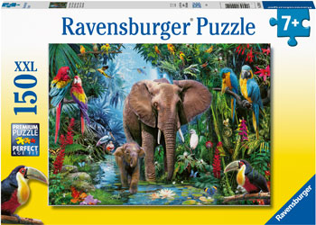 Rburg - Elephants at the Oasis Puzzle 150p - Modern Brands Australia