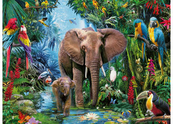 Rburg - Elephants at the Oasis Puzzle 150p - Modern Brands Australia