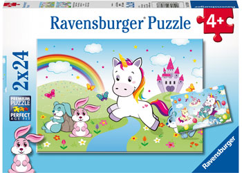Rburg - Fairy Tale Unicorn Puzzle 2x24p - Modern Brands Australia