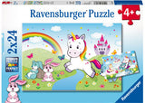 Rburg - Fairy Tale Unicorn Puzzle 2x24p - Modern Brands Australia