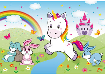 Rburg - Fairy Tale Unicorn Puzzle 2x24p - Modern Brands Australia