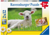 Ravensburger - Farm Animals Babies 2x12p - Modern Brands Australia