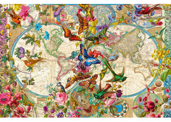 Rburg - Flora & Fauna World Map 3000p - Modern Brands Australia