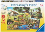 Ravensburger - Forest Zoo & Pets Puzzle 3x49p - Modern Brands Australia