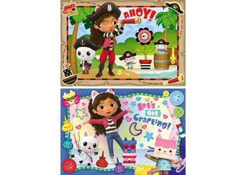 Ravensburger Gabby's Dollhouse Lets Pirate Party! 2x24 Piece - Modern Brands Australia