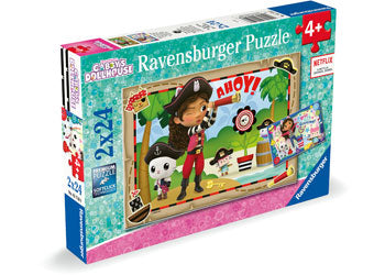 Ravensburger Gabby's Dollhouse Lets Pirate Party! 2x24 Piece - Modern Brands Australia