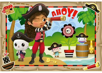 Ravensburger Gabby's Dollhouse Lets Pirate Party! 2x24 Piece - Modern Brands Australia