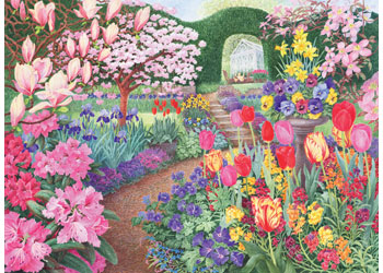 Ravensburger Happy Days No 4 Glorious Gardens 4X 4x500 Piece - Modern Brands Australia