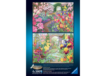 Ravensburger Happy Days No 4 Glorious Gardens 4X 4x500 Piece - Modern Brands Australia