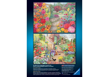 Ravensburger Happy Days No 4 Glorious Gardens 4X 4x500 Piece - Modern Brands Australia
