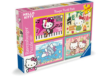 Ravensburger - Hello Kitty Bumper Pack 4x100p - Modern Brands Australia