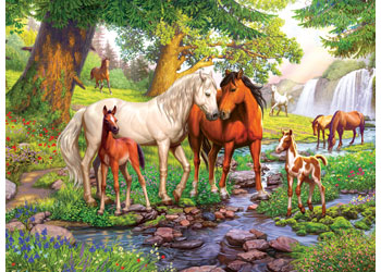 Rburg - Horses by the Stream 300p - Modern Brands Australia