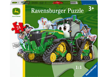 Rburg - John Deere Tractor Shaped Puzzle 24p - Modern Brands Australia